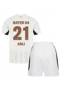 Bayer Leverkusen Amine Adli #21 Babytruitje Uit tenue Kind 2024-25 Korte Mouw (+ Korte broeken)